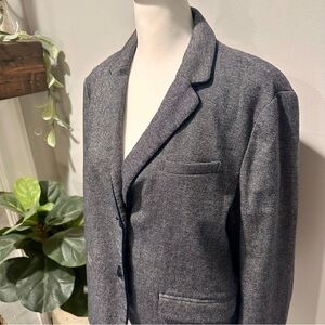 Gap The Academy Blazer, Size 12, Navy Tweed